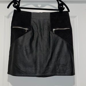 Faux leather miniskirt from H&M